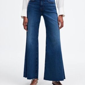 Madewell Women's Blue Flare & Wide Leg Jeans